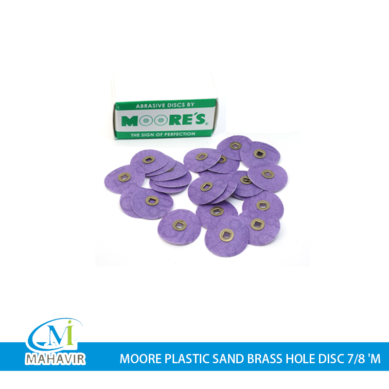 MA0003 - MOORE PLASTIC SAND BRASS HOLE DISC 7-8 'M